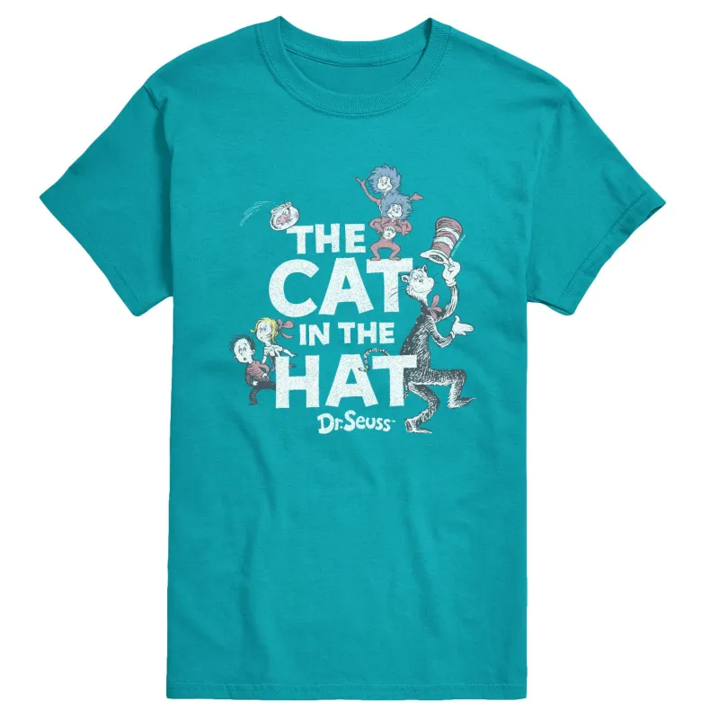 Dr. Seuss - Cat In Hat Tonal - Men's Short Sleeve Graphic T-Shirt sold by Zulily