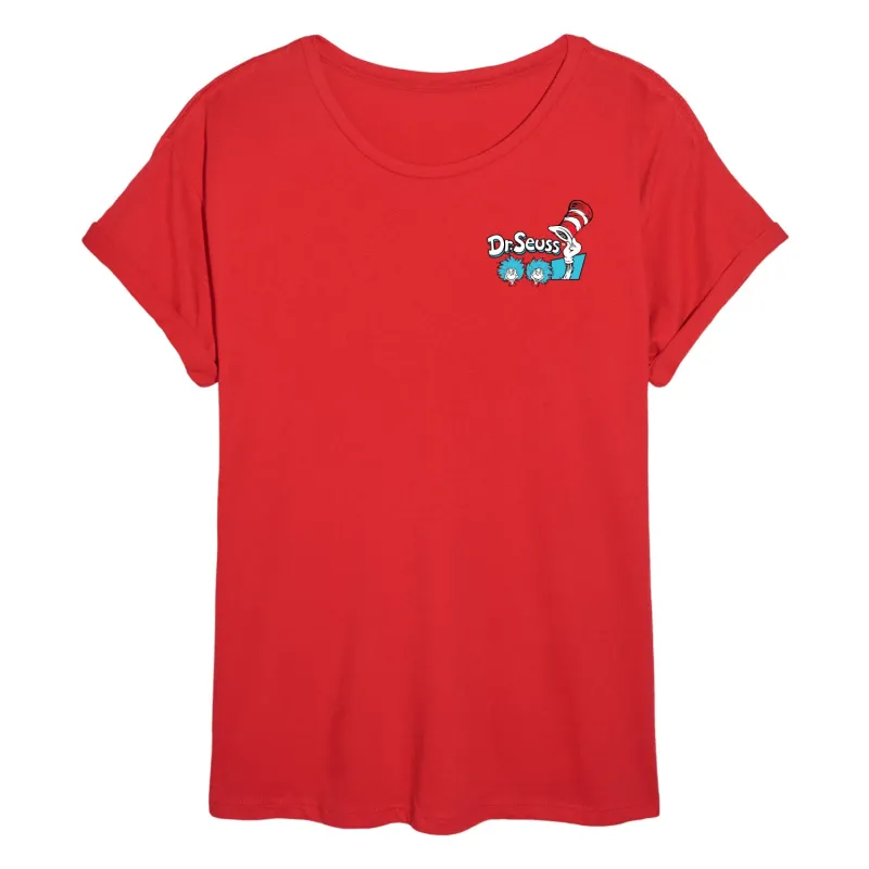 Dr. Seuss - Why Fit In - Women's Oversized Graphic T-Shirt sold by Zulily