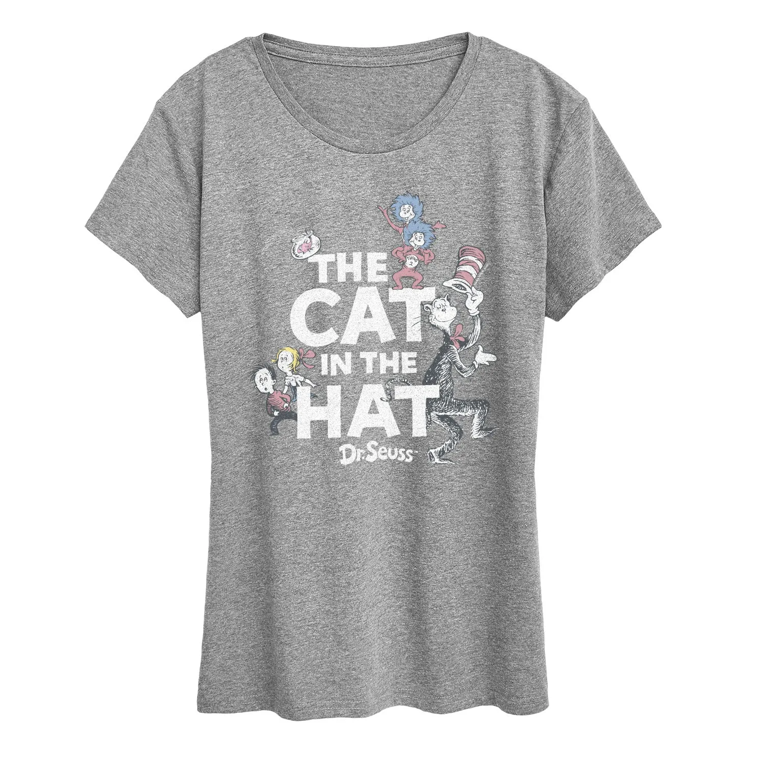 Dr. Seuss - Cat In Hat Tonal - Women's Short Sleeve Graphic T-Shirt sold by Zulily product image thumbnail 5
