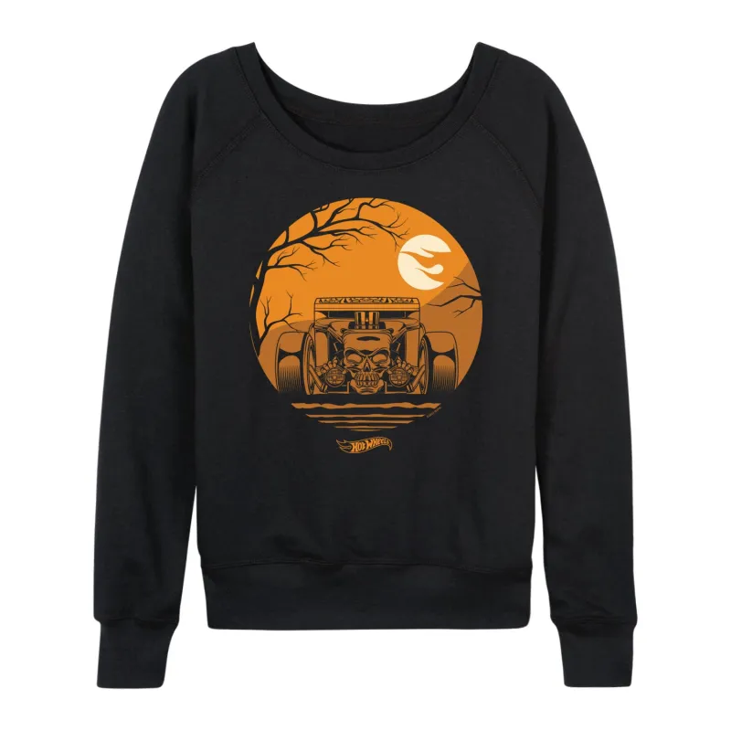 Hot Wheels - Haunted Road - Women's Lightweight French Terry Long Sleeve Shirt sold by Zulily