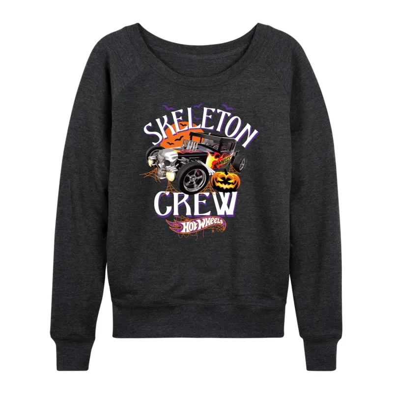 Hot Wheels - Halloween - Skeleton Crew - Women's Lightweight French Terry Long Sleeve Shirt sold by Zulily