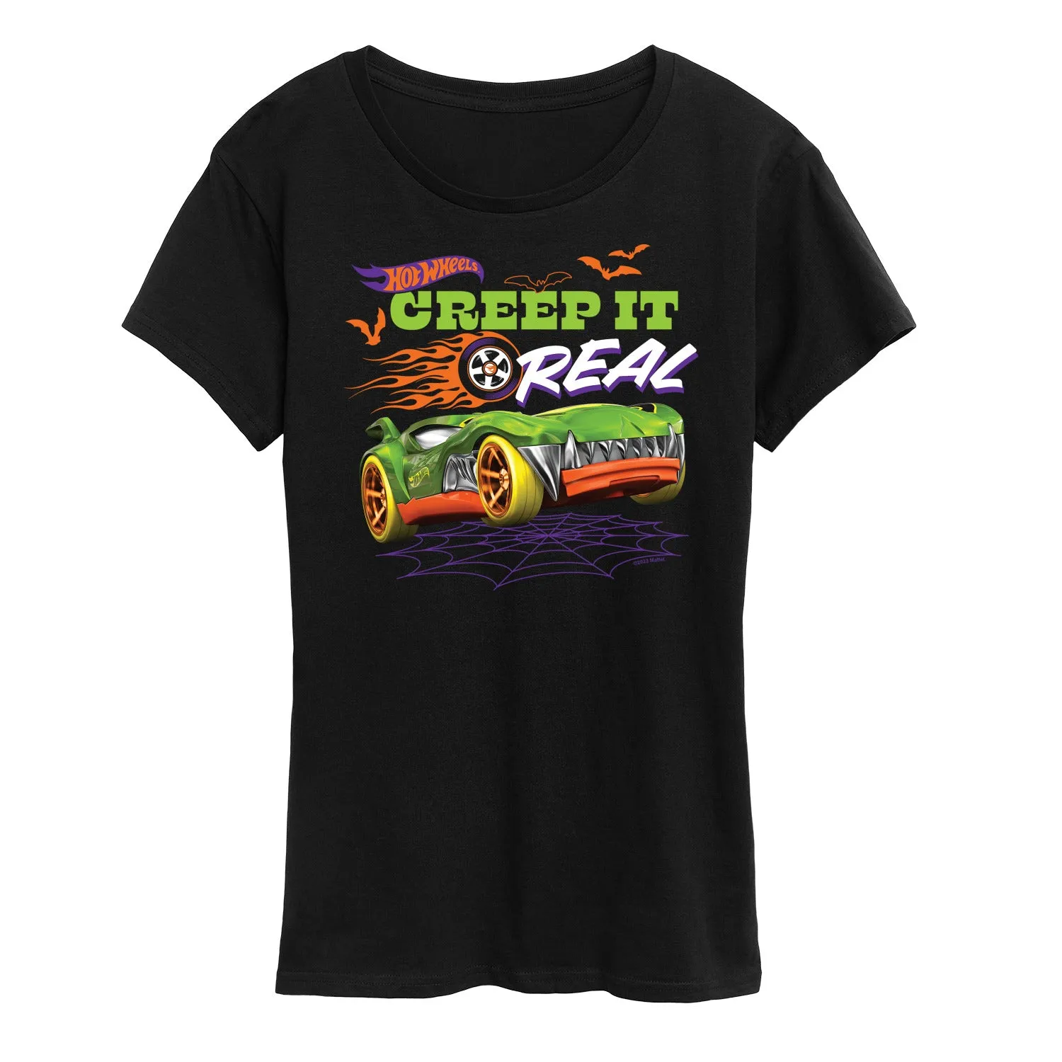 Hot Wheels - Halloween - Creep It Real - Women's Short Sleeve Graphic T-Shirt sold by Zulily