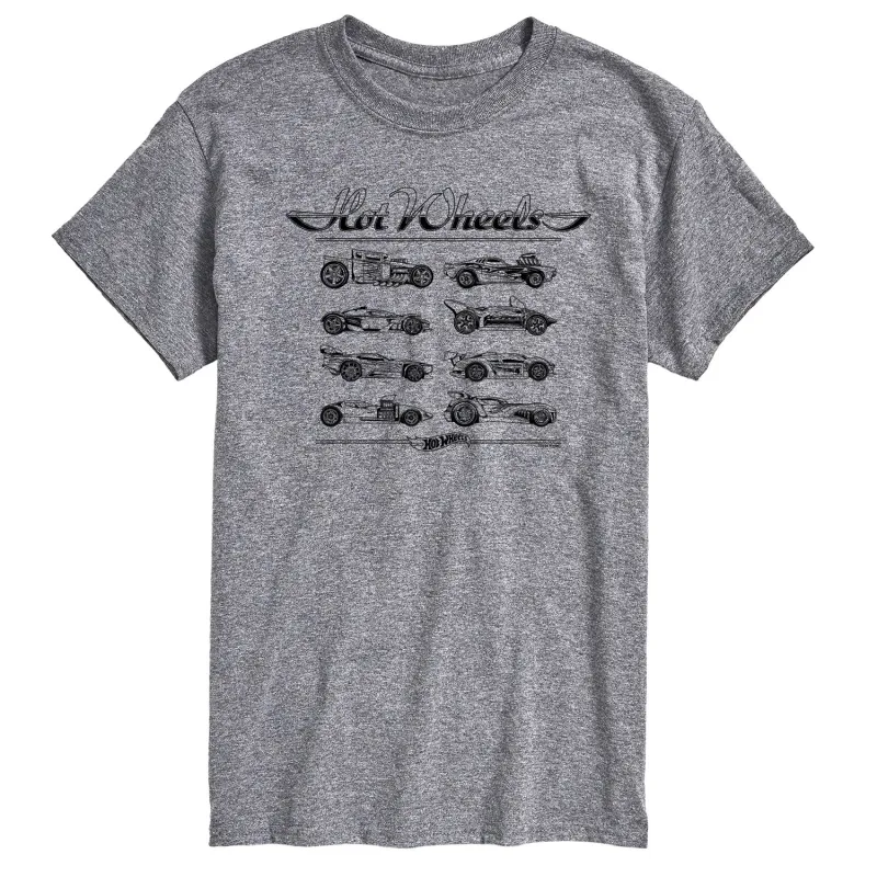 Hot Wheels -  Car Grid - Men's Short Sleeve T-Shirt sold by Zulily