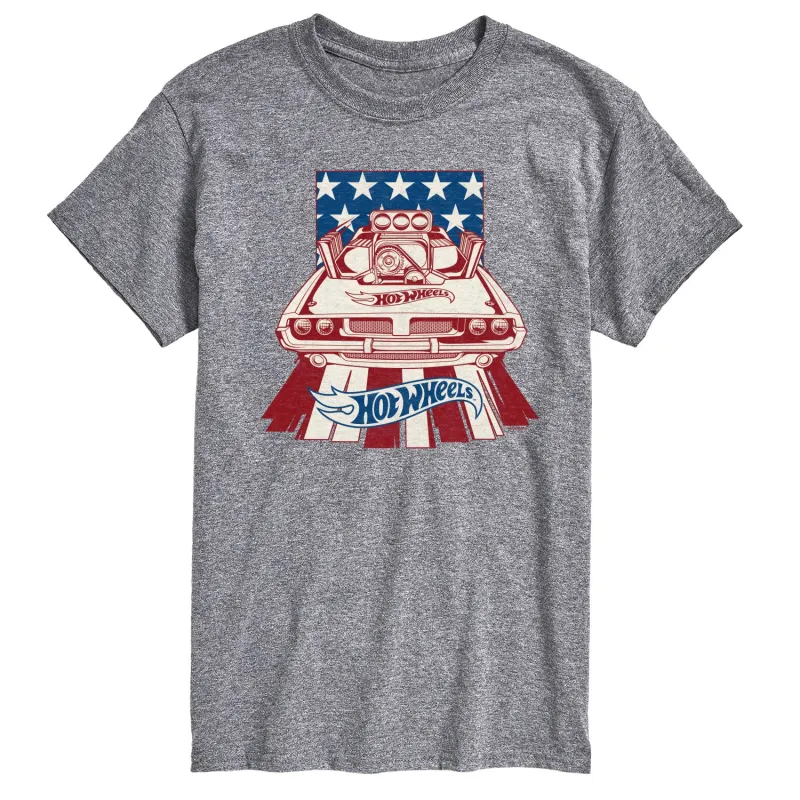 Hot Wheels - Rodger Dodger Flag - Usa - Men's Short Sleeve T-Shirt sold by Zulily