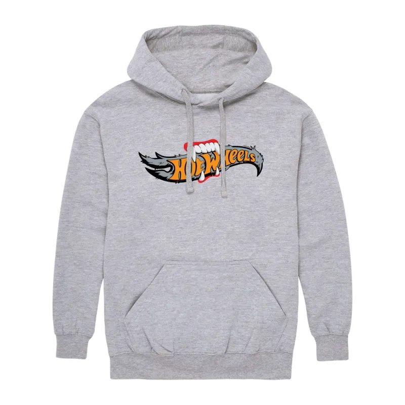 Hot Wheels - Halloween - Logo Bitten With Fangs - Men's Pullover Hooded Fleece Sweatshirt sold by Zulily