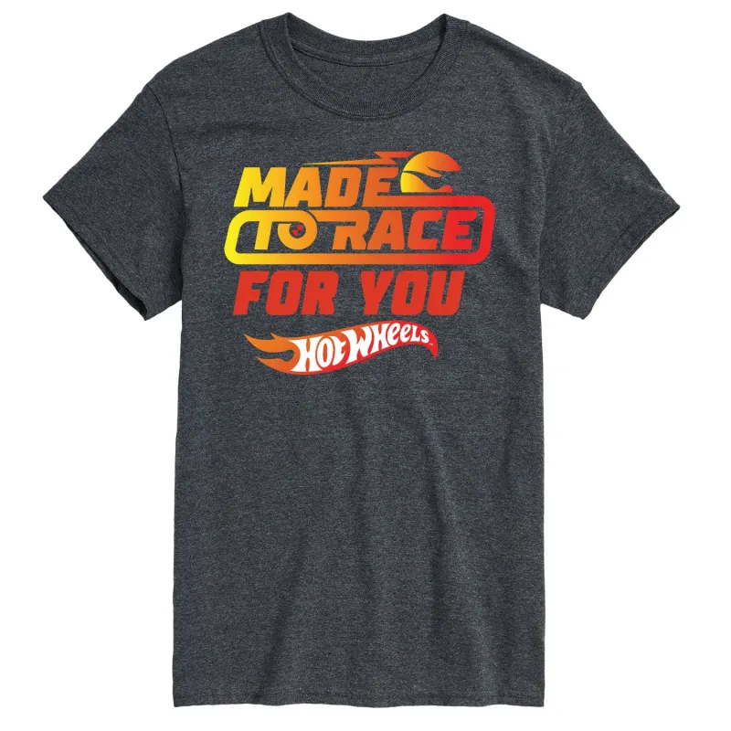 Hot Wheels - Valentine's Made to Race - Men's Short Sleeve Graphic T-Shirt sold by Zulily
