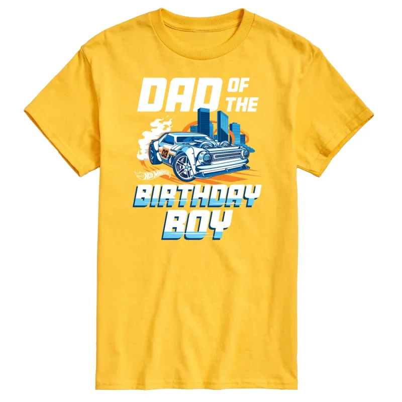 Hot Wheels - Dad Of Birthday Boy - Men's Short Sleeve Graphic T-Shirt sold by Zulily