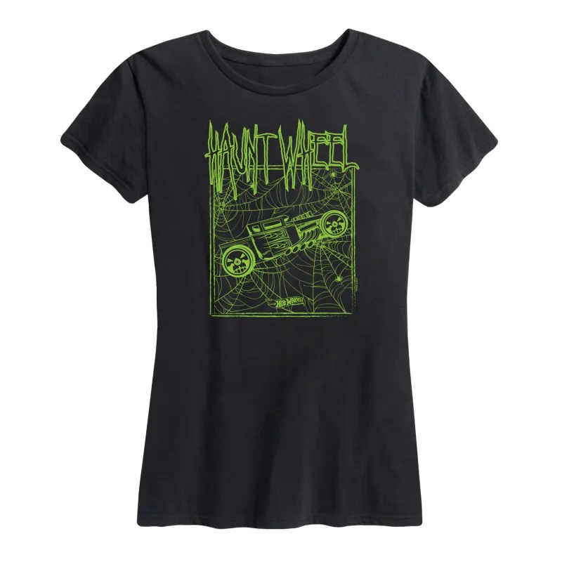 Hot Wheels - Halloween - Haunt Wheel - Women's Short Sleeve Graphic T-Shirt sold by Zulily