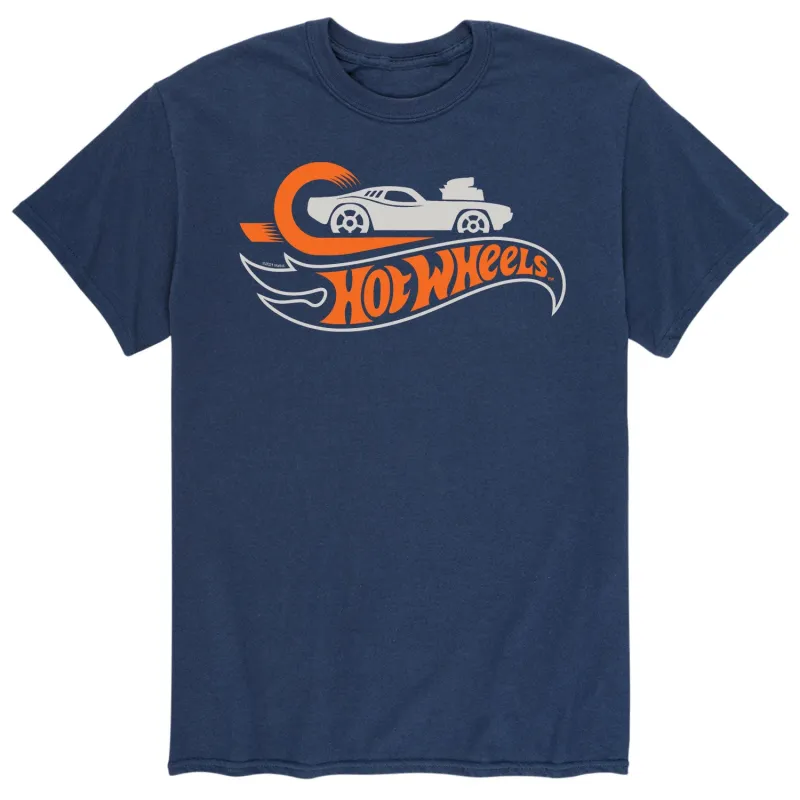 Hot Wheels - Loop And Car Logo - Men's Short Sleeve Graphic T-Shirt sold by Zulily