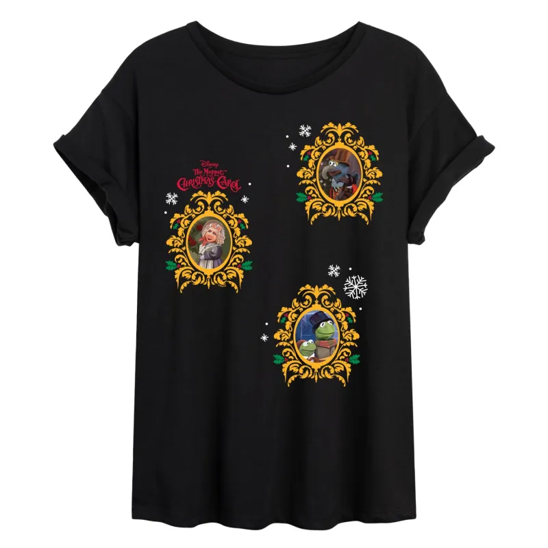 The Muppets -  Christmas Carol Frames - Womens Oversized Graphic T-shirt sold by Zulily