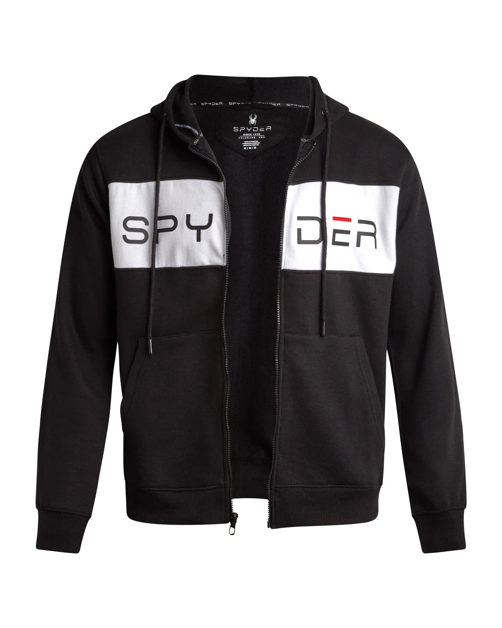 Spyder Men's Color Block Fleece Hoodie - Black sold by Zulily product image thumbnail 5
