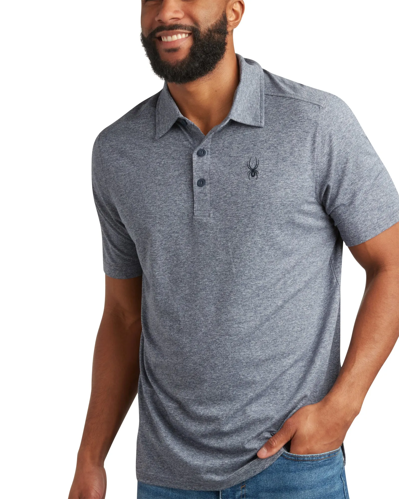 Spyder Men's Short Sleeve Jersey - Navy sold by Zulily product image thumbnail 4