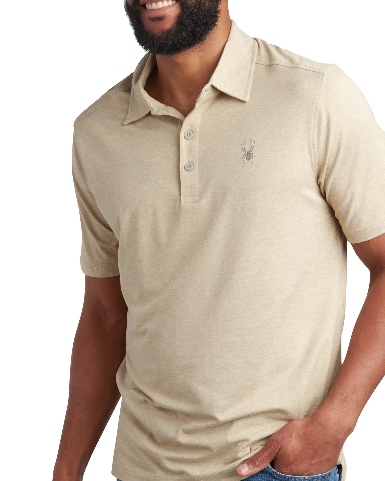 Spyder Men's Short Sleeve Jersey - Stone sold by Zulily product image thumbnail 4