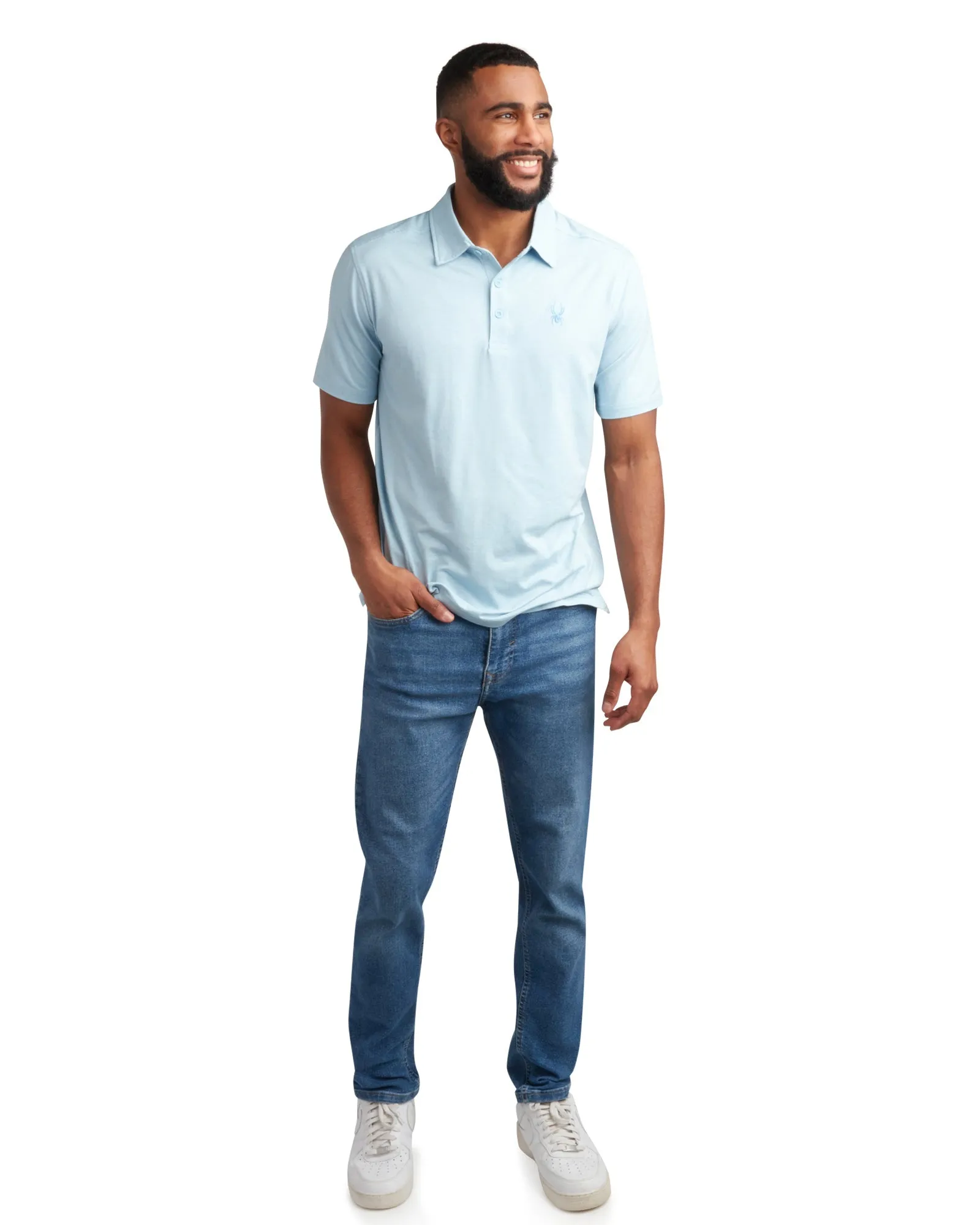 Spyder Men's Short Sleeve Jersey - Sky Blue sold by Zulily product image thumbnail 5