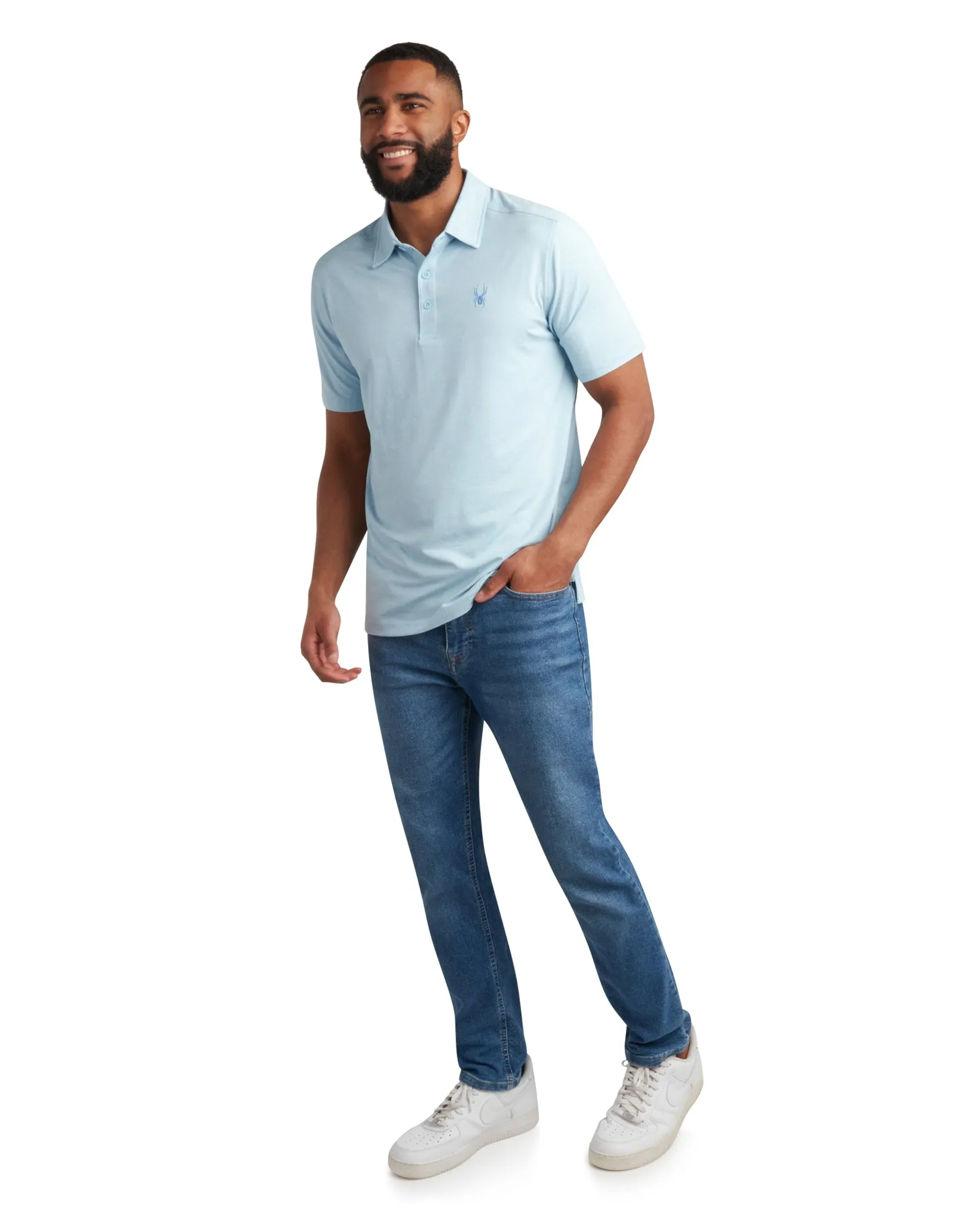 Spyder Men's Short Sleeve Jersey - Sky Blue sold by Zulily product image thumbnail 3