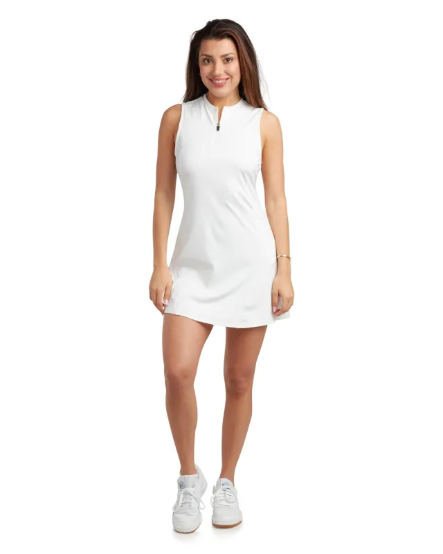 Spyder Women's Quarter Zip Dress - White sold by Zulily