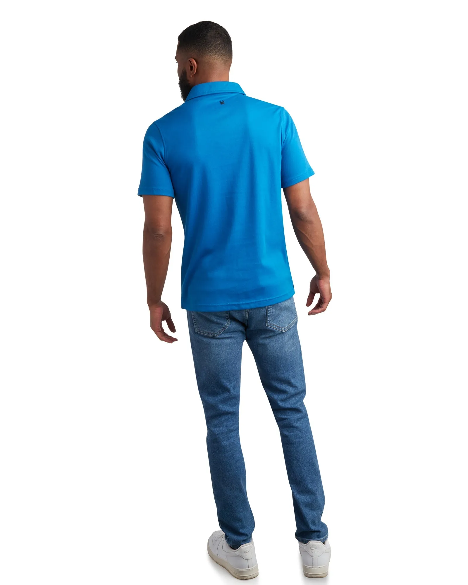 Spyder Men's Short Sleeve Interlock Color Block - Cobalt sold by Zulily product image thumbnail 2