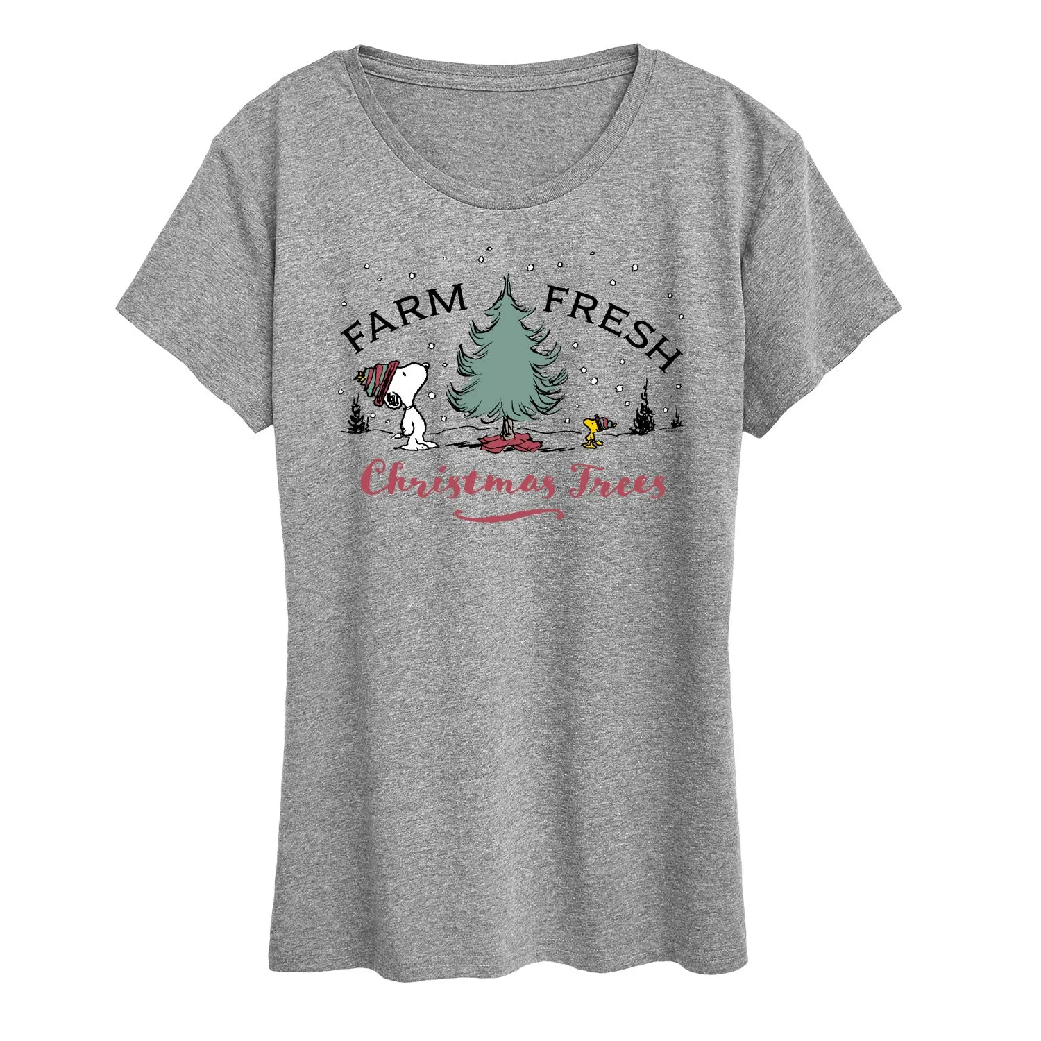 Peanuts - Farm Fresh Trees - Women's Short Sleeve Graphic T-Shirt sold by Zulily product image thumbnail 2