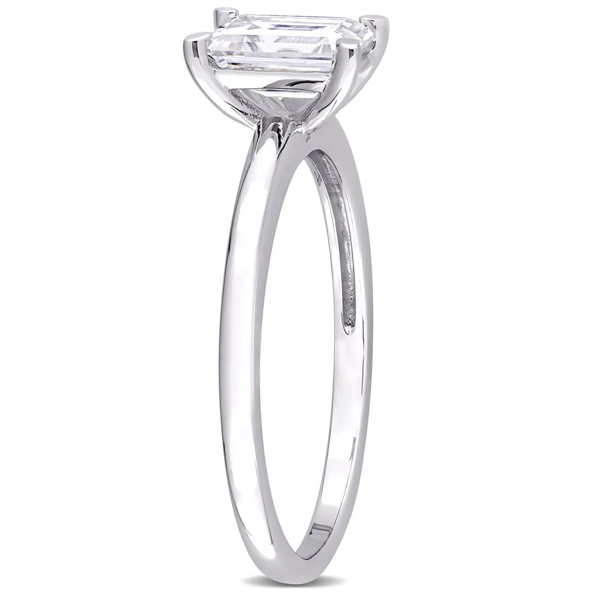 Miadora Sterling Silver 1ct TGW Octagon-cut Created Moissanite Solitaire Engagement Ring sold by Zulily product image thumbnail 4