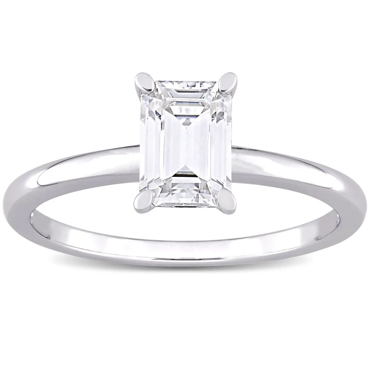 Miadora Sterling Silver 1ct TGW Octagon-cut Created Moissanite Solitaire Engagement Ring sold by Zulily product image thumbnail 3