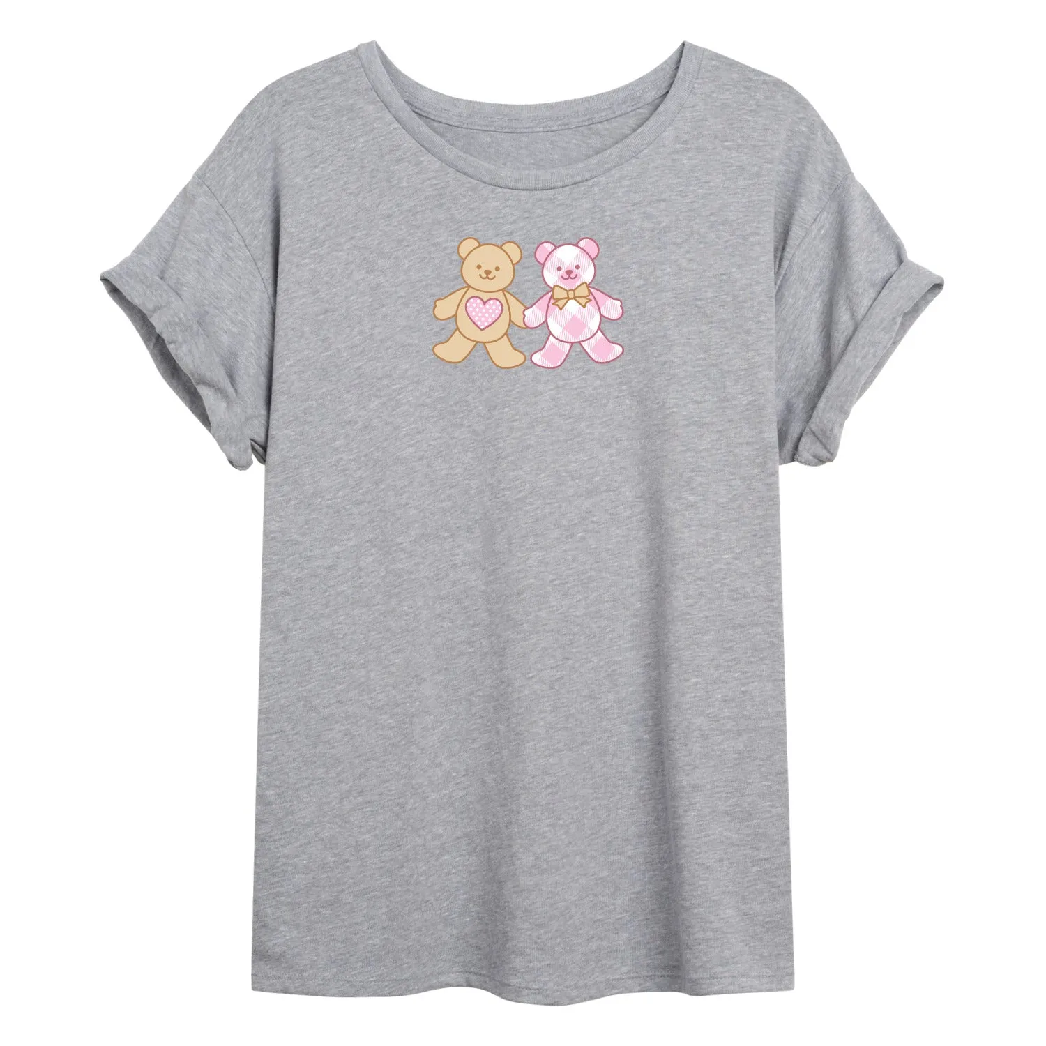 Instant Message - Bear Patches - Women's Oversized Graphic T-Shirt sold by Zulily product image thumbnail 2