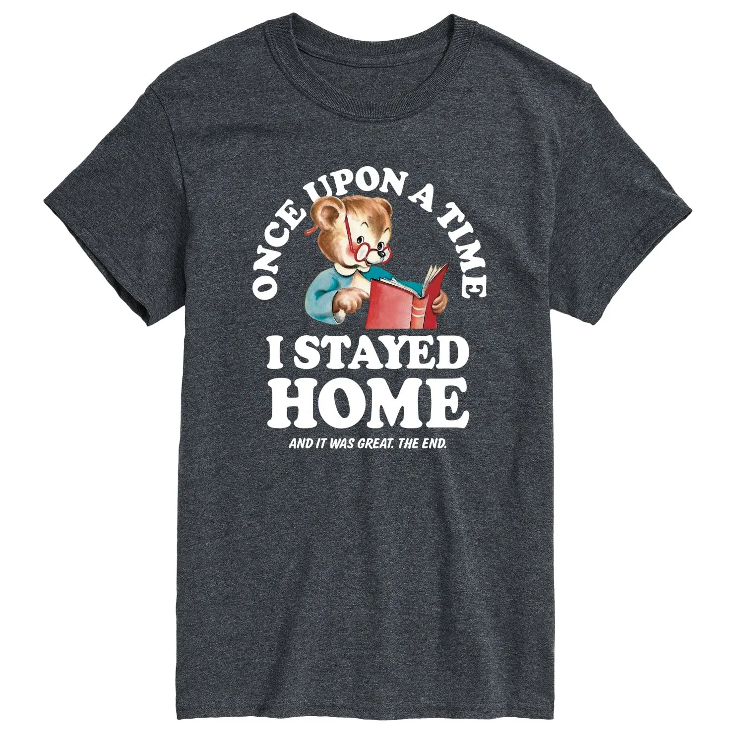 Instant Message - Once Upon A Time Stayed Home - Men's Short Sleeve Graphic T-Shirt sold by Zulily product image thumbnail 4