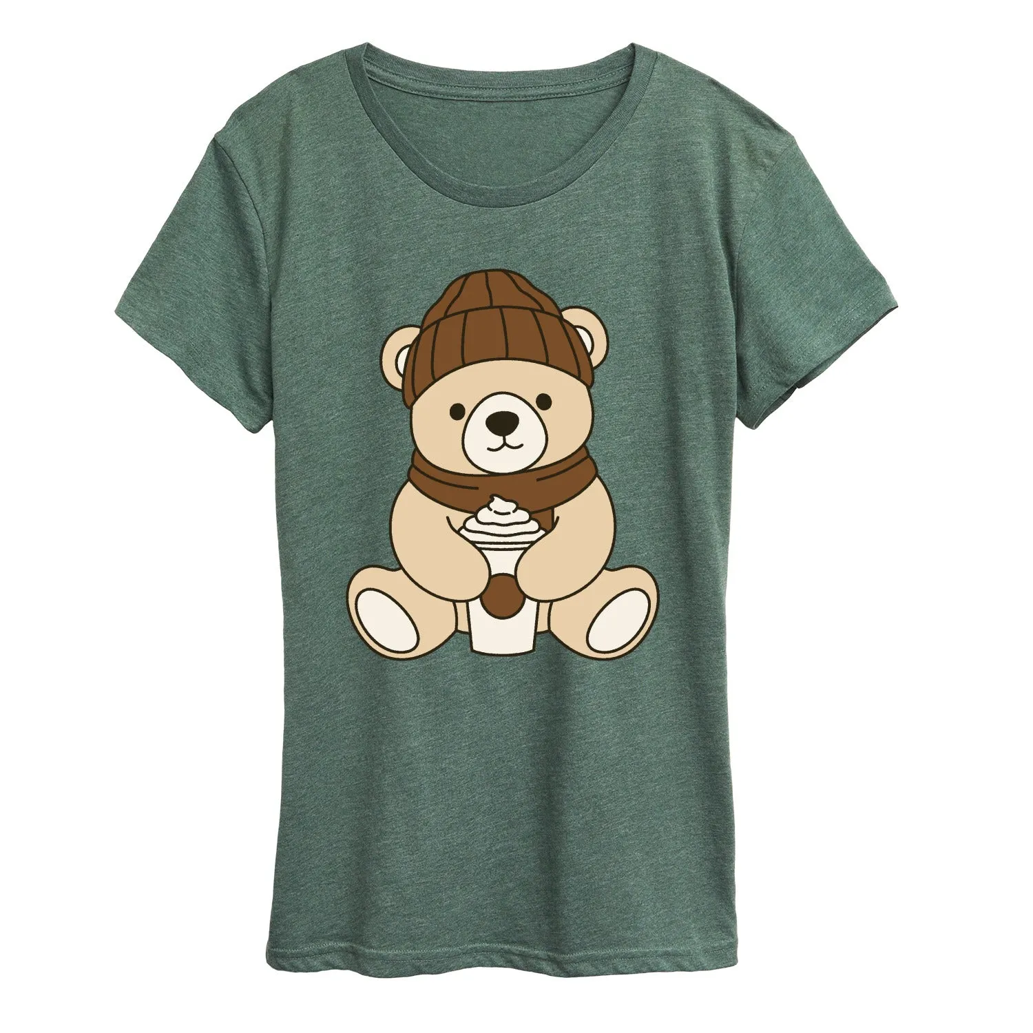 Instant Message - Coffee Bear - Women's Short Sleeve Graphic T-Shirt sold by Zulily product image thumbnail 5