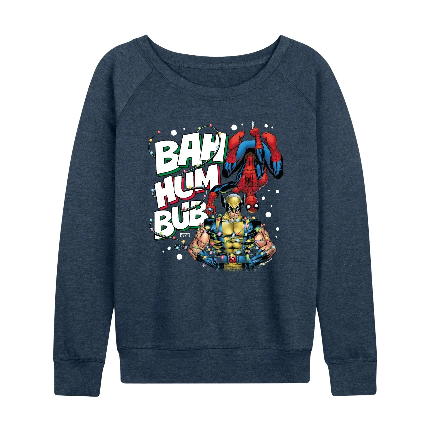 Marvel - Bah Hum Bub - Women's French Terry Long Sleeve Pullover sold by Zulily product image thumbnail 3