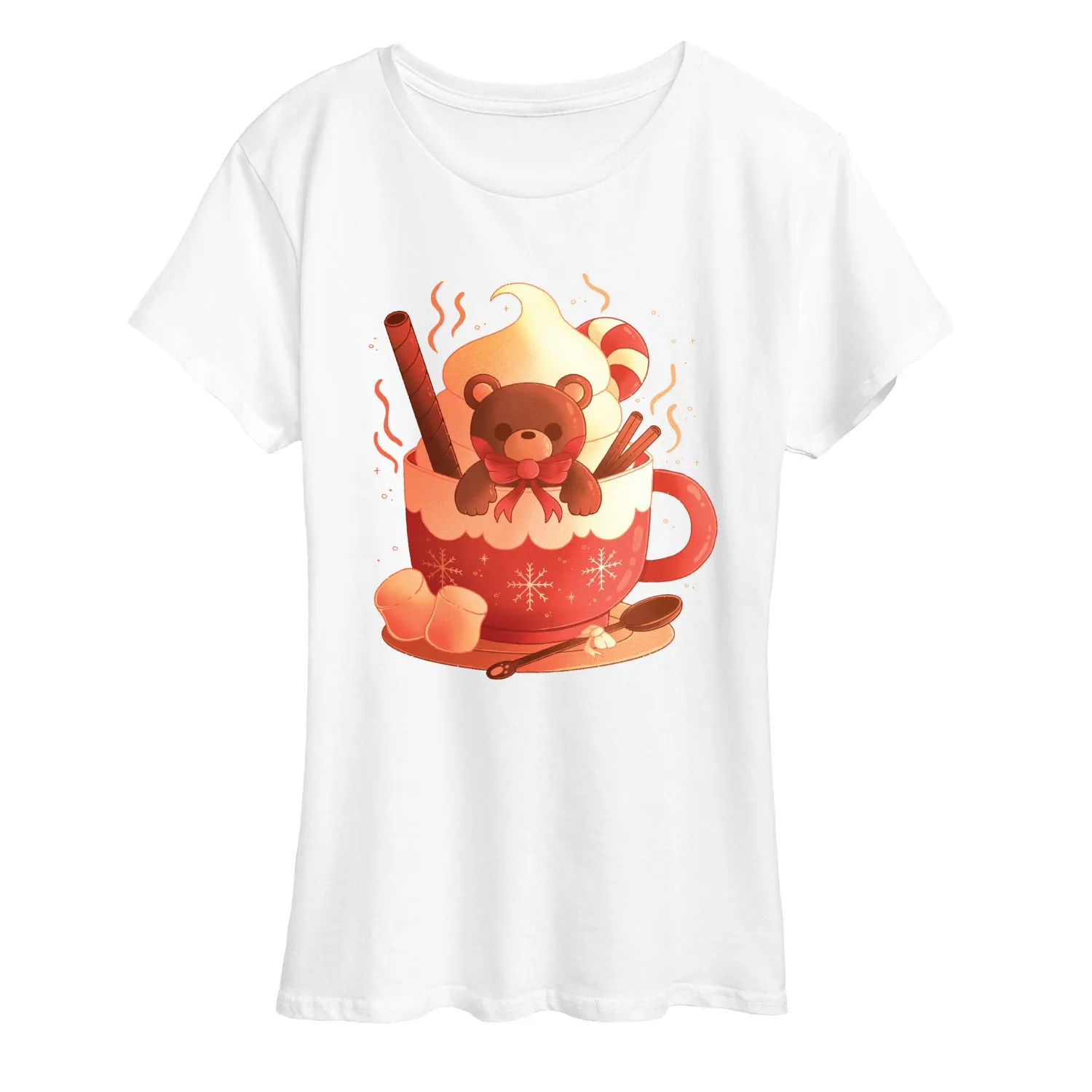 Instant Message - Bear Cocoa Mug - Women's Short Sleeve Graphic T-Shirt sold by Zulily product image thumbnail 2