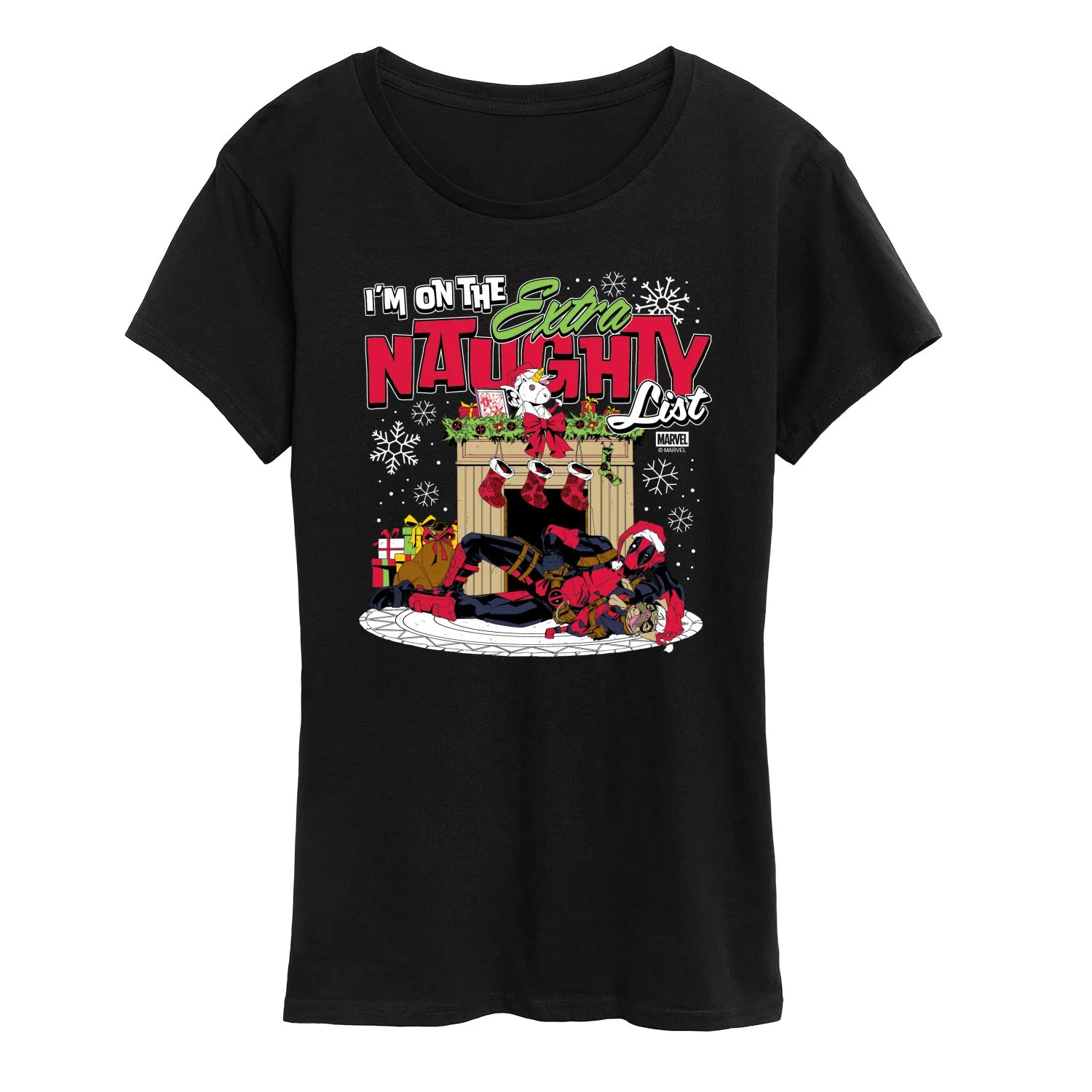 Marvel - Deadpool Extra Naughty - Women's Short Sleeve Graphic T-Shirt sold by Zulily