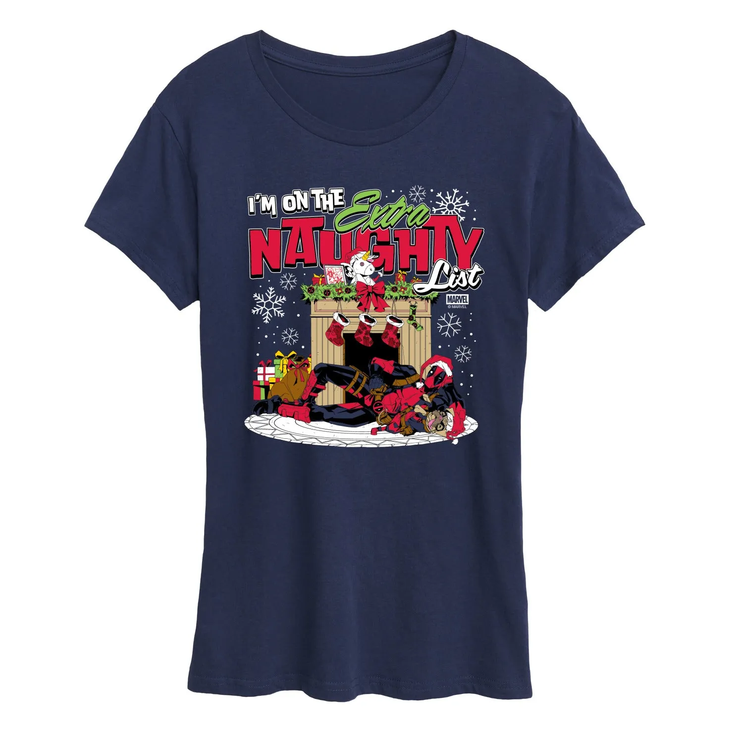 Marvel - Deadpool Extra Naughty - Women's Short Sleeve Graphic T-Shirt sold by Zulily product image thumbnail 5