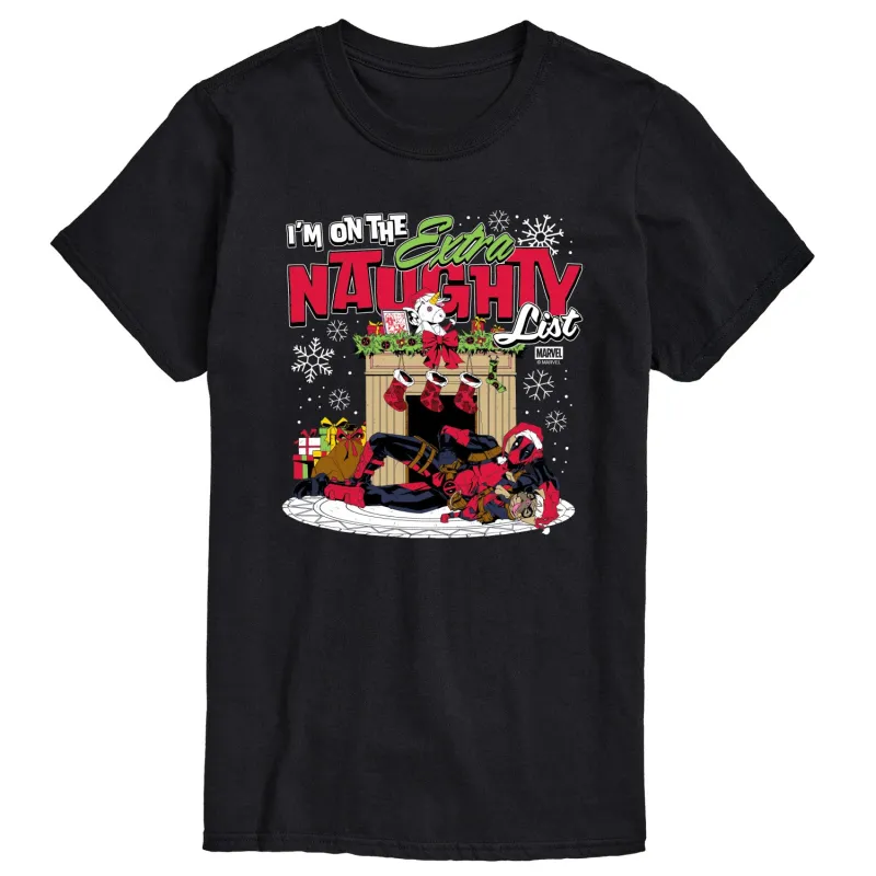 Marvel - Deadpool Extra Naughty - Men's Short Sleeve Graphic T-Shirt sold by Zulily