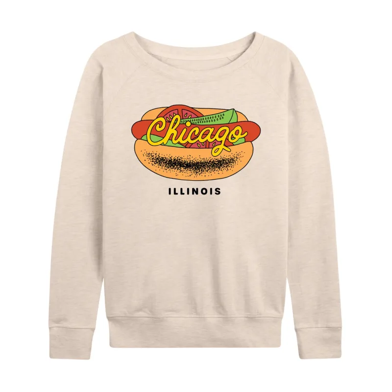 Instant Message - Chicago Dog - Women's French Terry Long Sleeve Pullover sold by Zulily