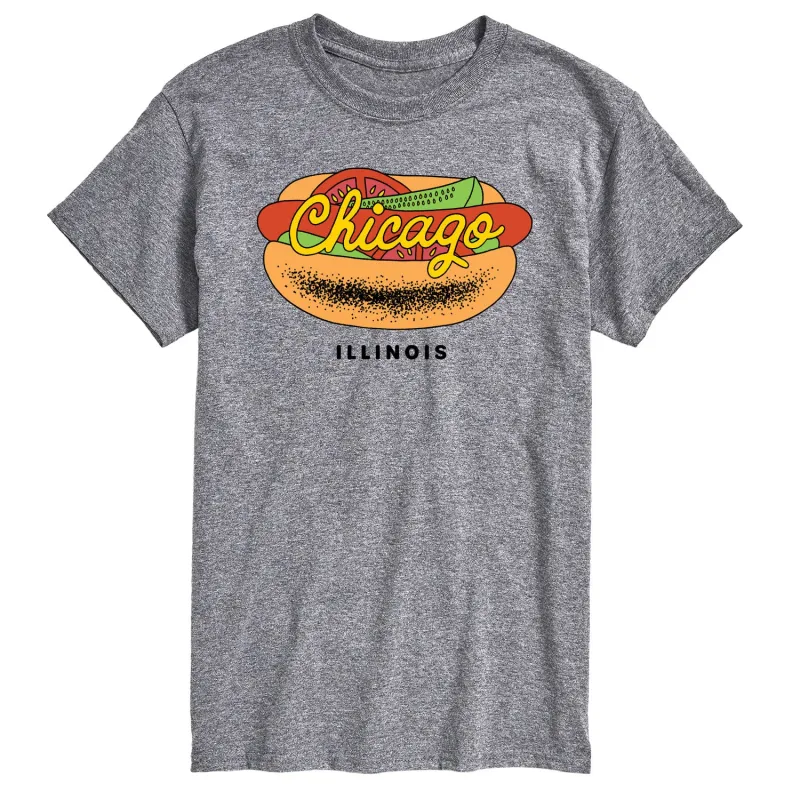 Instant Message - Chicago Dog - Men's Short Sleeve Graphic T-Shirt sold by Zulily