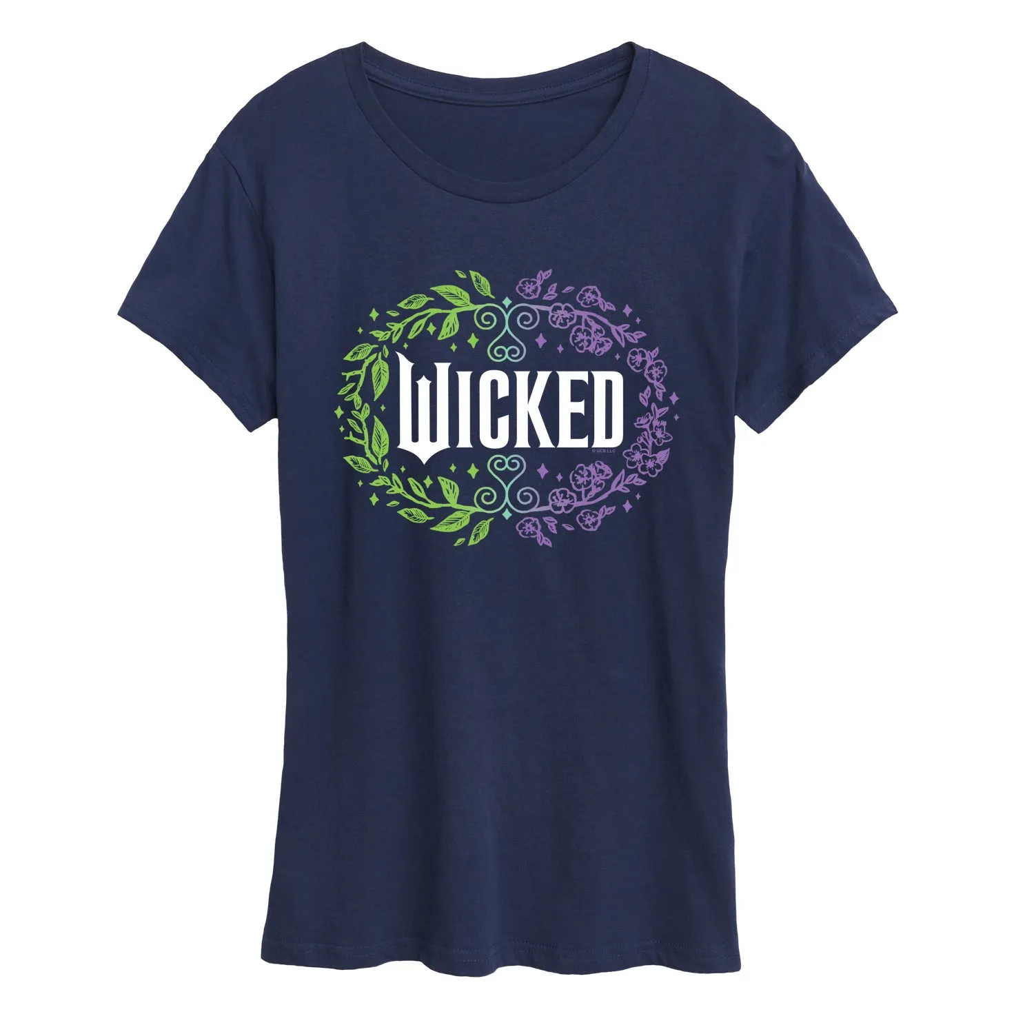Wicked - Floral Wicked Logo - Women's Short Sleeve Graphic T-Shirt sold by Zulily product image thumbnail 3