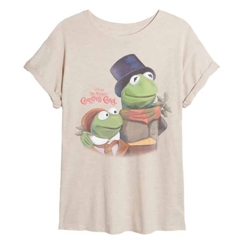 The Muppets - Christmas Tonal Washed - Women's Oversized Graphic T-Shirt sold by Zulily