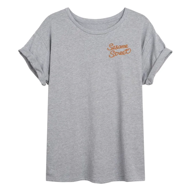 Sesame Street - Western Tonal Washed - Women's Oversized Graphic T-Shirt sold by Zulily