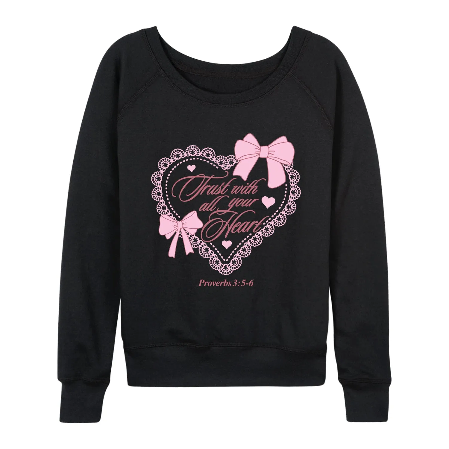 Instant Message - Trust With All Your Heart - Women's French Terry Long Sleeve Pullover sold by Zulily product image thumbnail 2