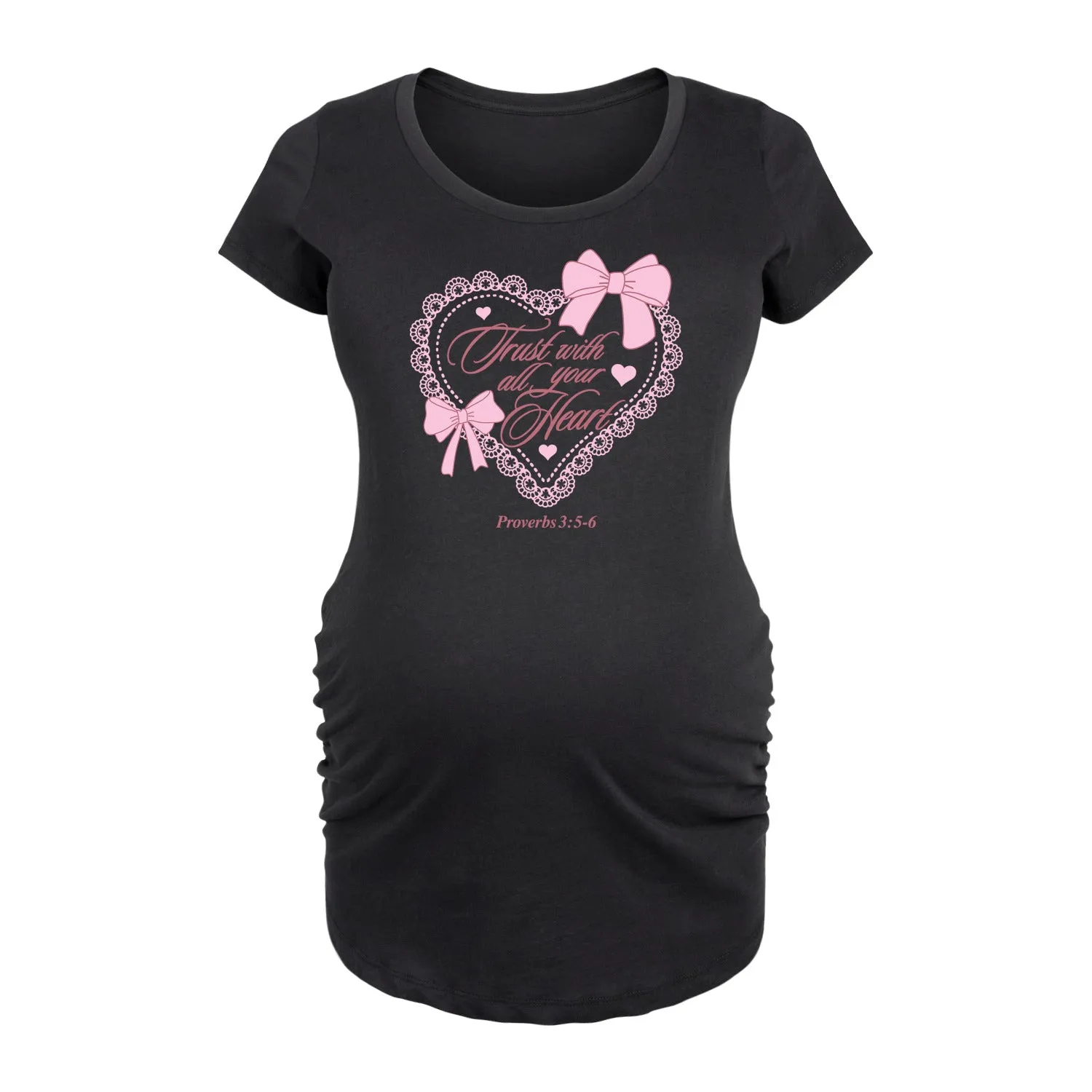 Instant Message - Trust With All Your Heart - Maternity Scoop Neck Tee sold by Zulily product image thumbnail 2