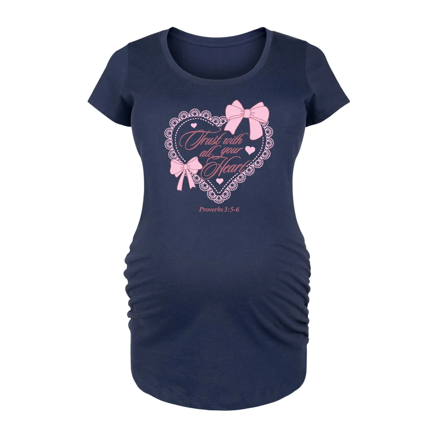 Instant Message - Trust With All Your Heart - Maternity Scoop Neck Tee sold by Zulily product image thumbnail 3