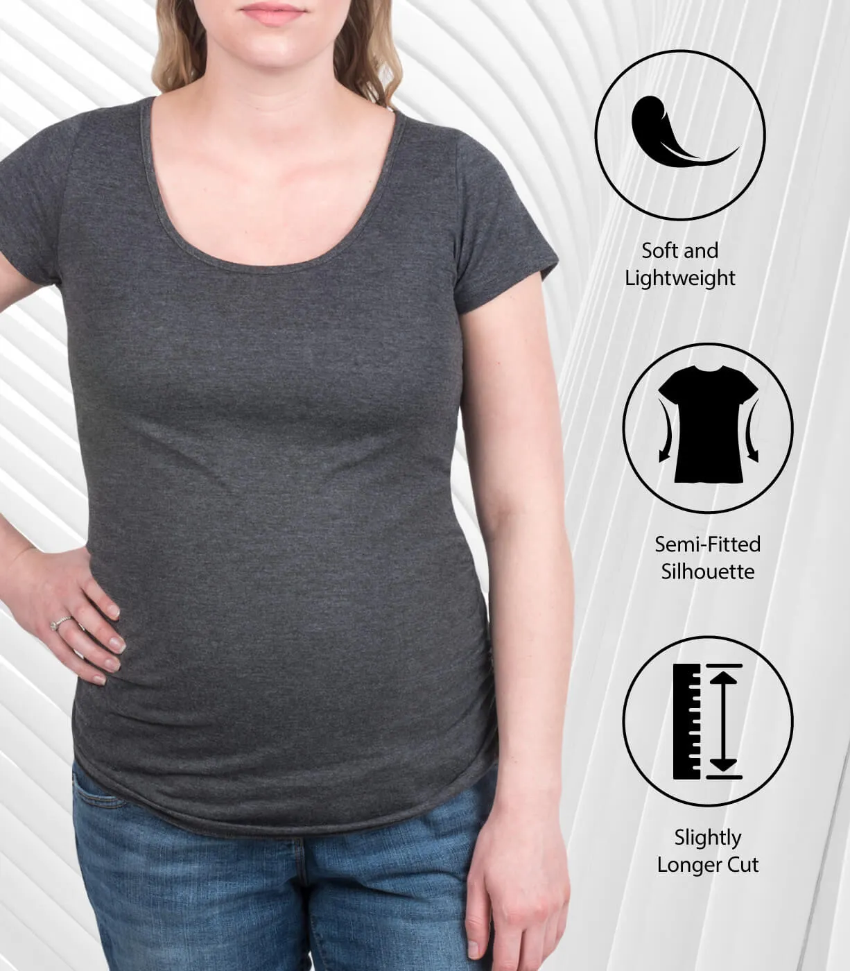 Instant Message - Praise Is My Playlist - Maternity Scoop Neck Tee sold by Zulily product image thumbnail 4