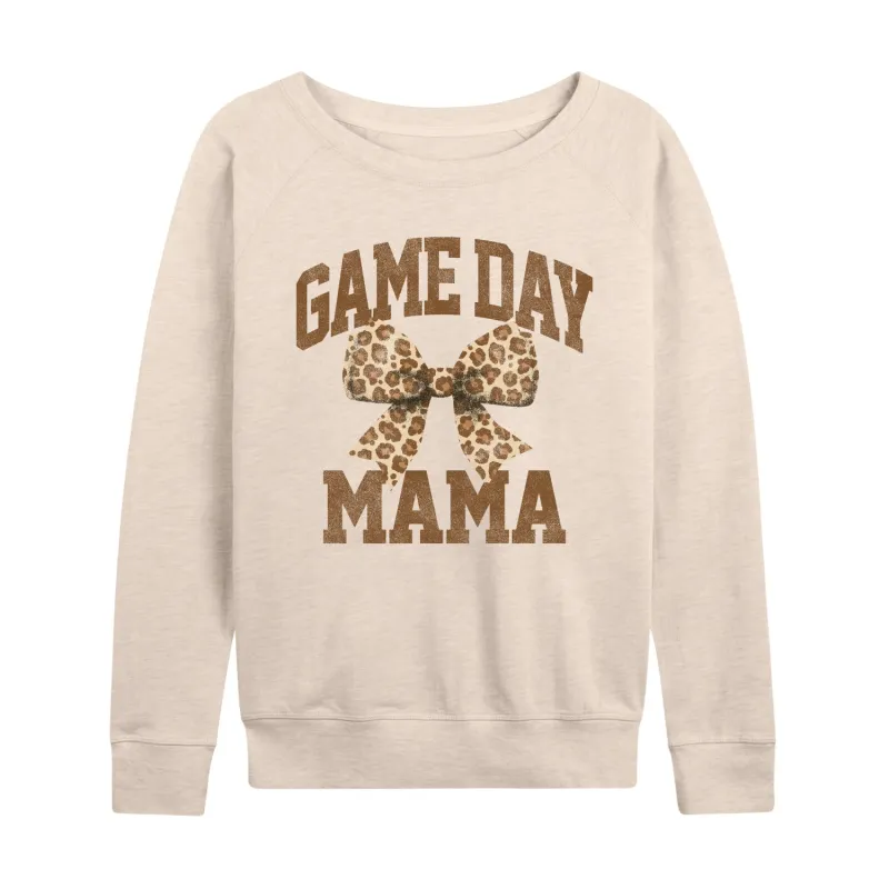 Instant Message - Game Day Mama Tonal Washed - Women's French Terry Long Sleeve Pullover sold by Zulily