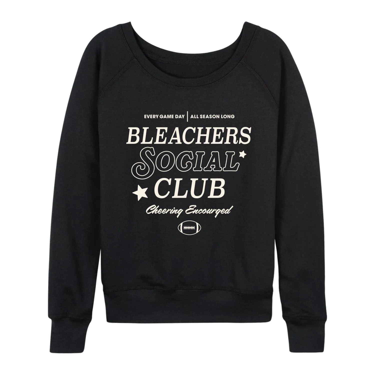 Instant Message - Bleachers Social Club - Women's French Terry Long Sleeve Pullover sold by Zulily