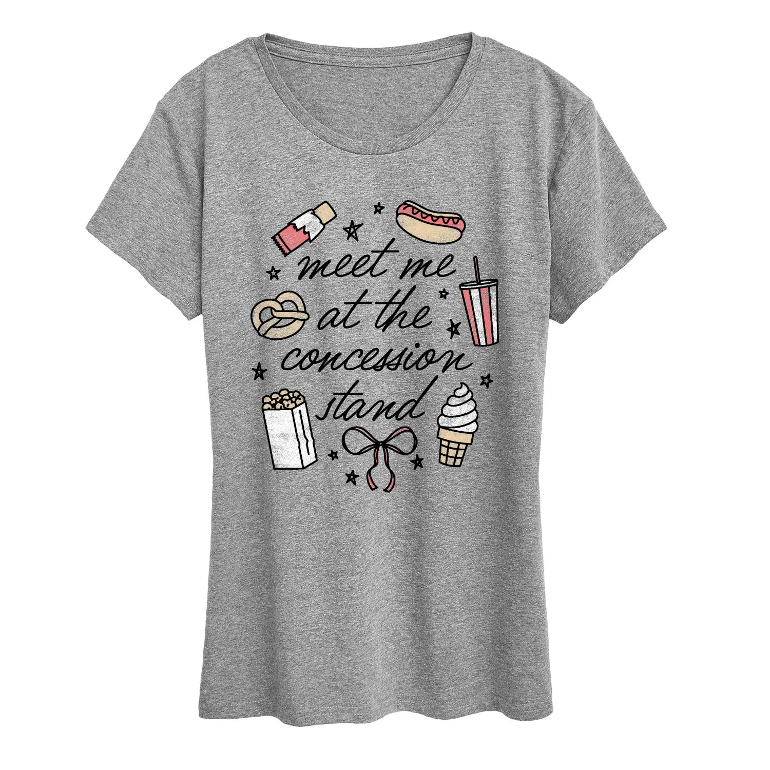 Instant Message - Meet Me Concession Stand - Women's Short Sleeve Graphic T-Shirt sold by Zulily product image thumbnail 2