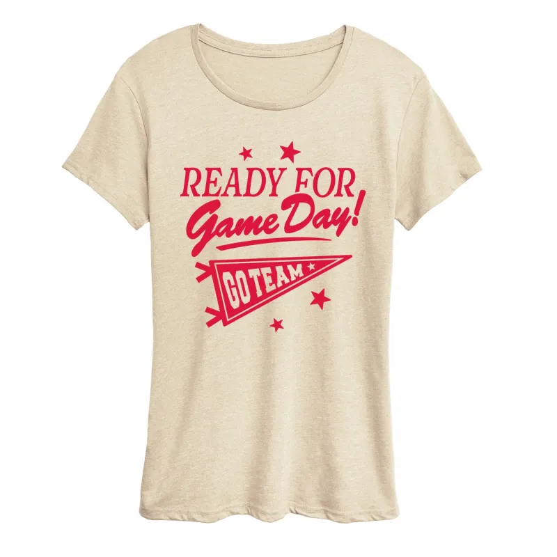Instant Message - Ready For Game Day - Women's Short Sleeve Graphic T-Shirt sold by Zulily