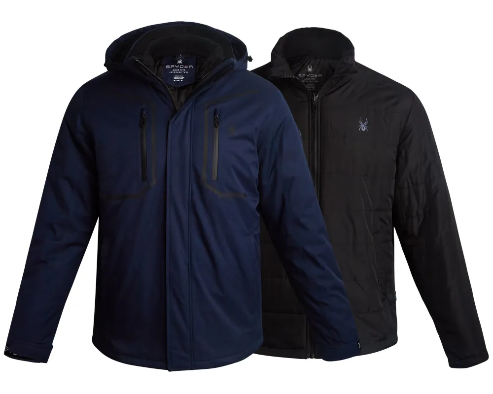 Spyder Men's 3-in-1 Jacket - True Navy sold by Zulily