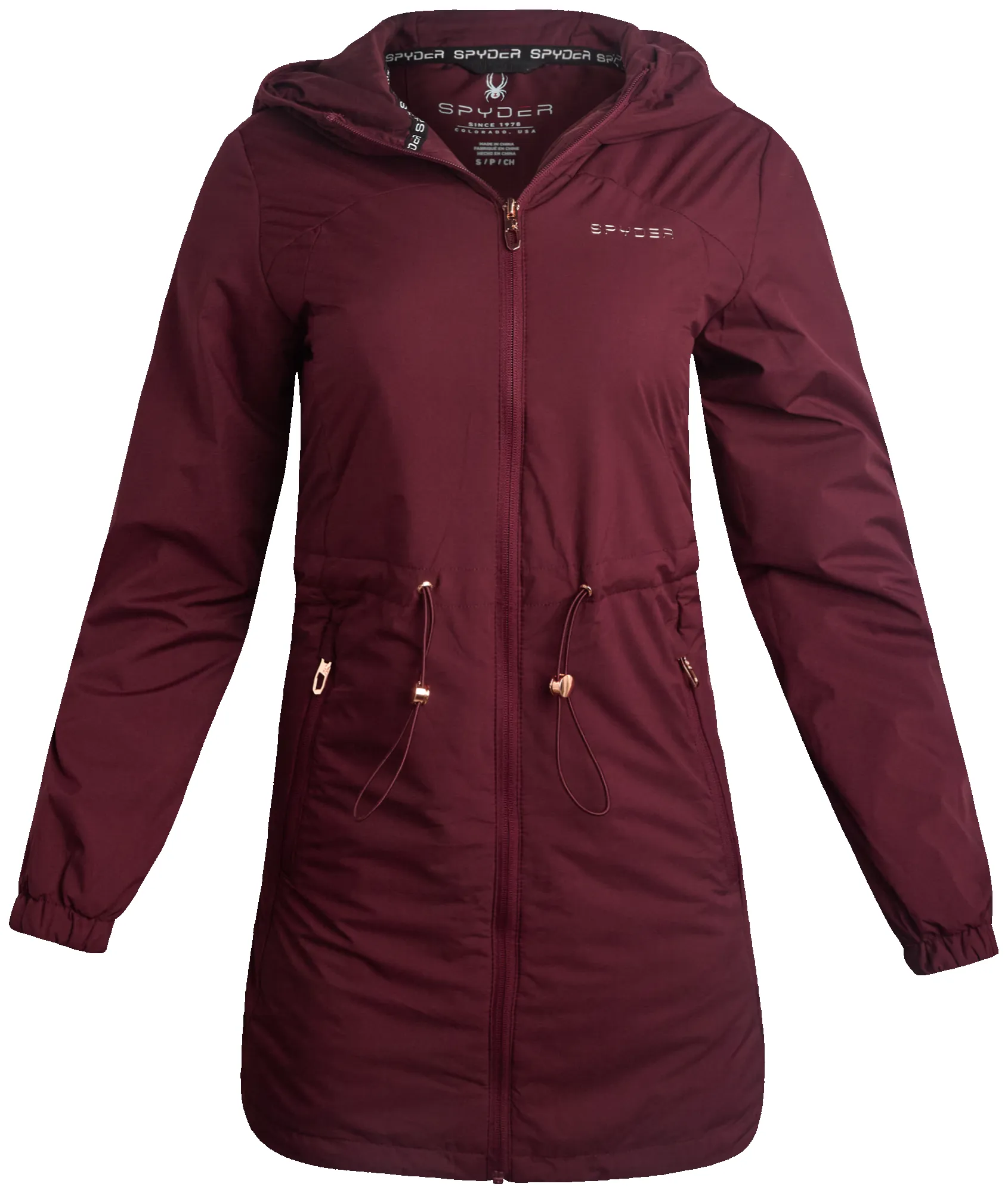 Spyder Women's Long Spyder Lite Jacket - Burgundy sold by Zulily