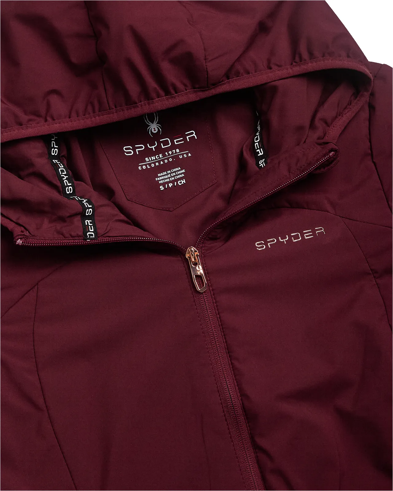Spyder Women's Long Spyder Lite Jacket - Burgundy sold by Zulily product image thumbnail 5