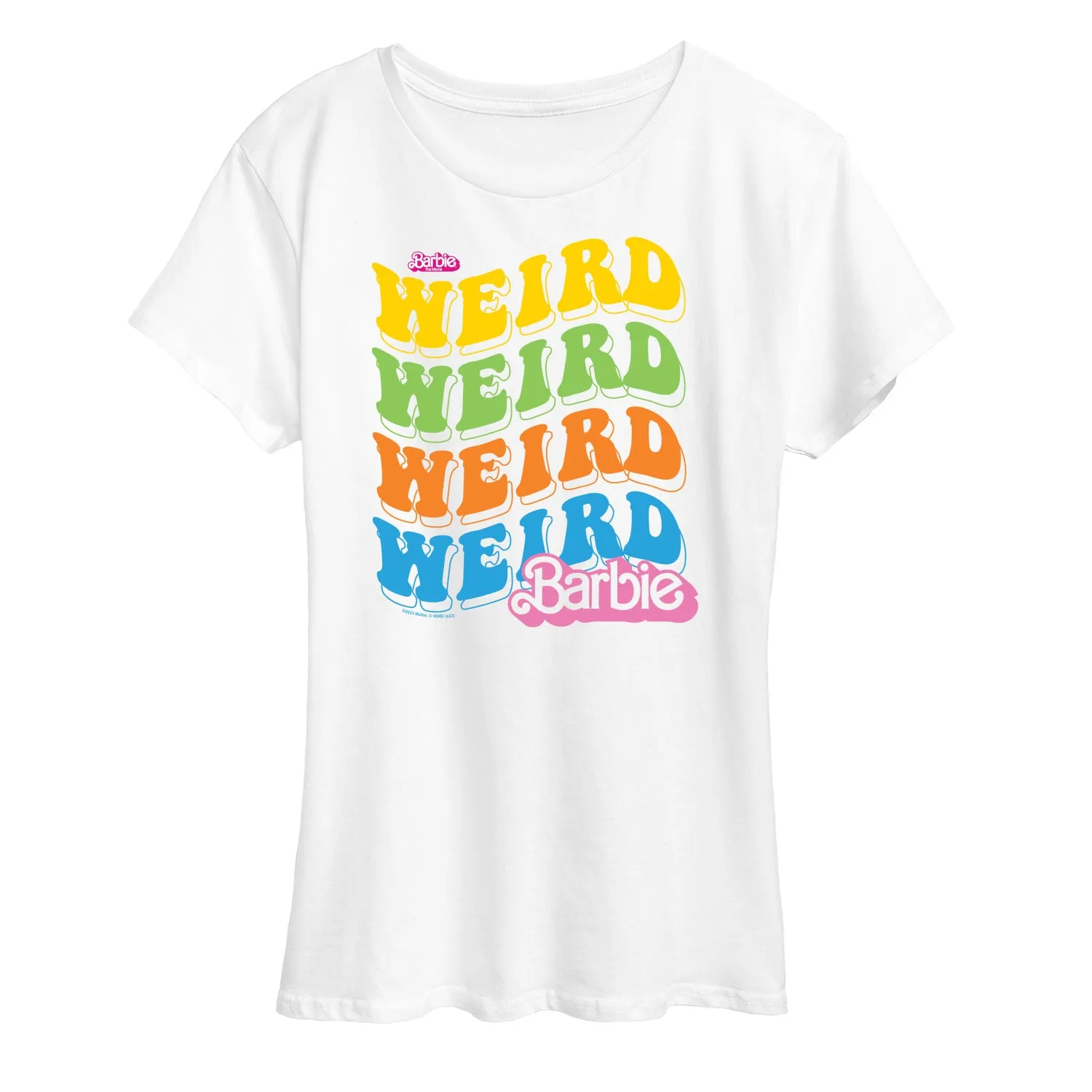 Barbie The Movie - Weird Stack - Women's Short Sleeve Graphic T-Shirt sold by Zulily
