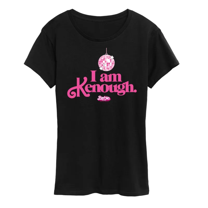 Barbie The Movie - I Am Kenough Disco Ball - Women's Short Sleeve Graphic T-Shirt sold by Zulily